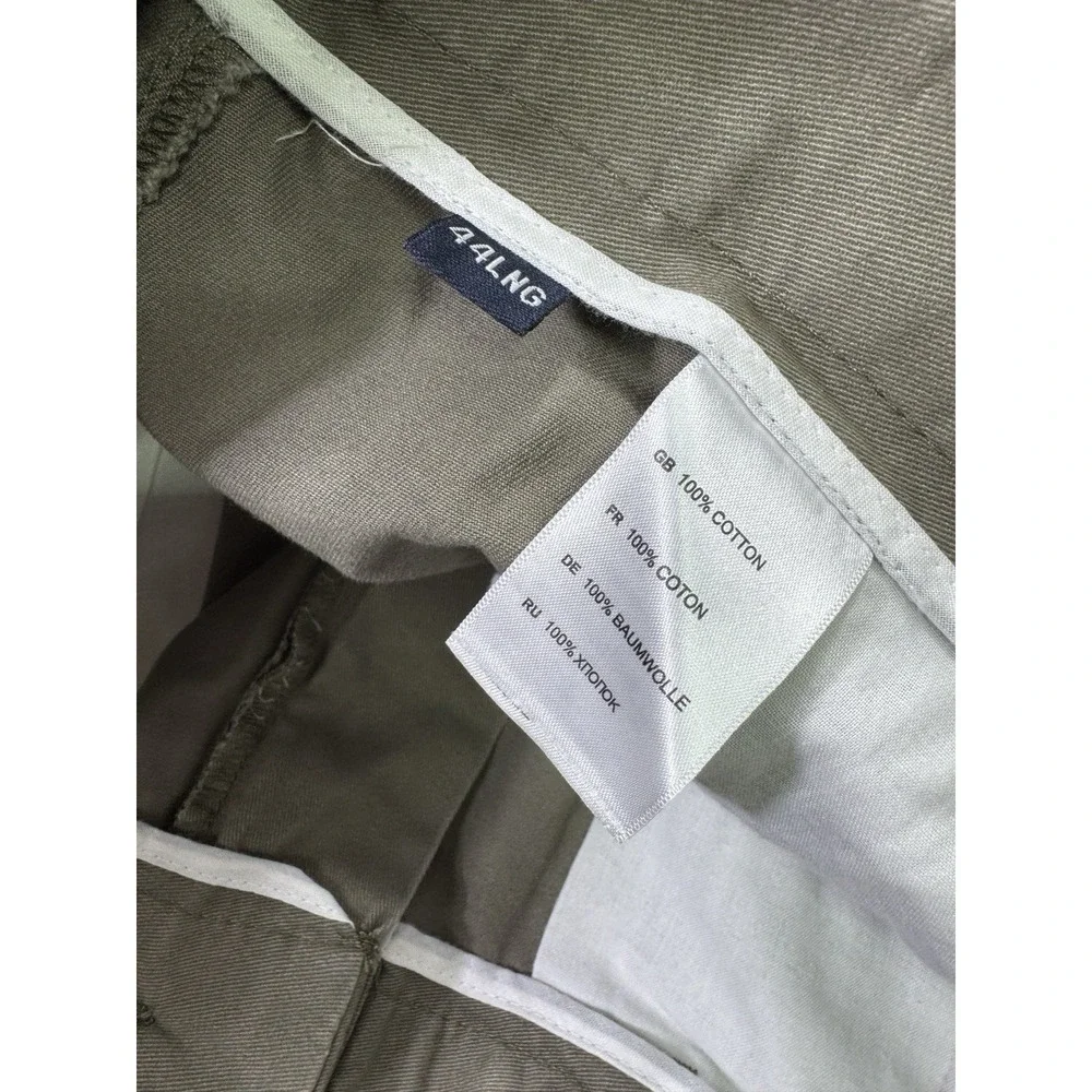 Harbor Bay Men Shorts 44 Olive Green Pleated Chino Golf Dad Casual Cotton Canvas